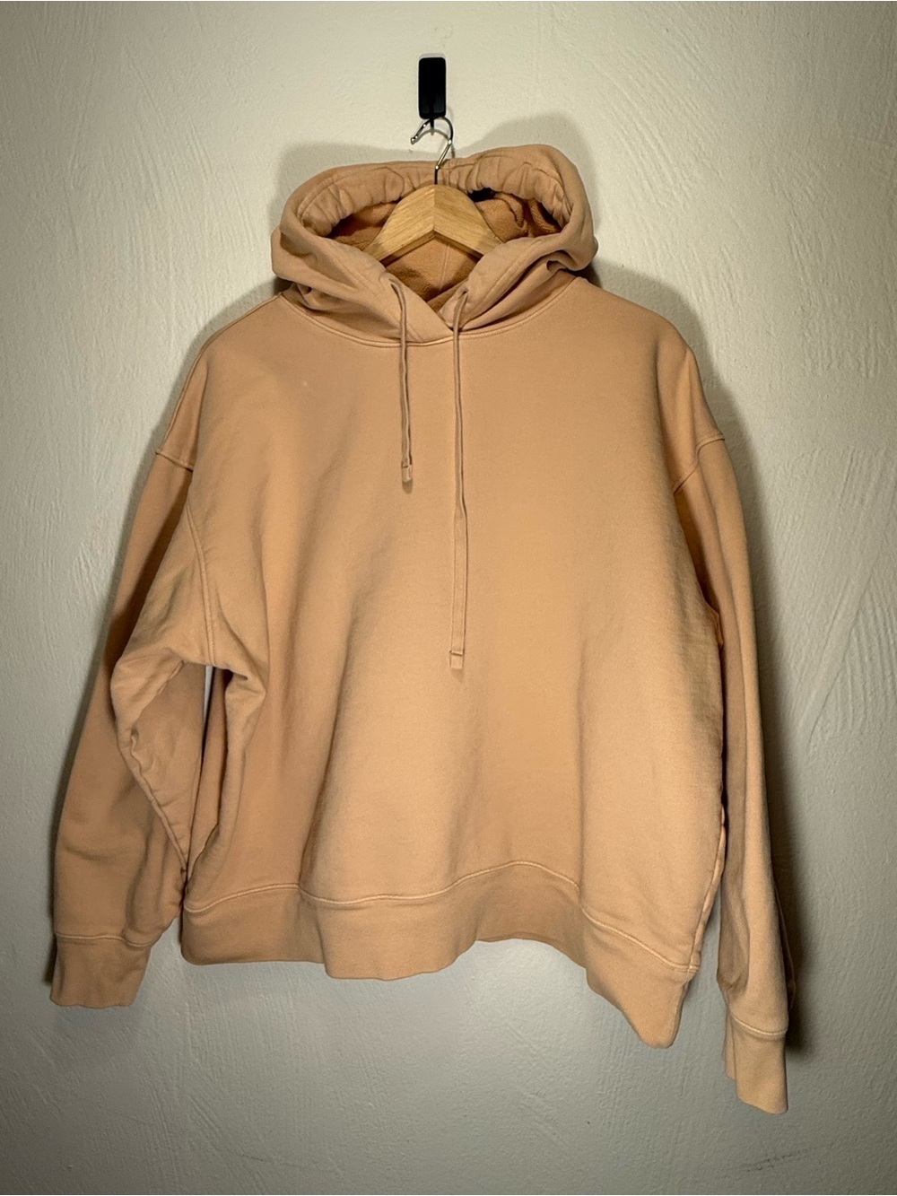 girlfriend collective Oversized Hoodie in Light Orangey Beige
